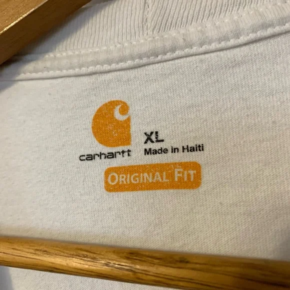 Carhartt Men's Classic White Long Sleeve Tee - Picture 2 of 4